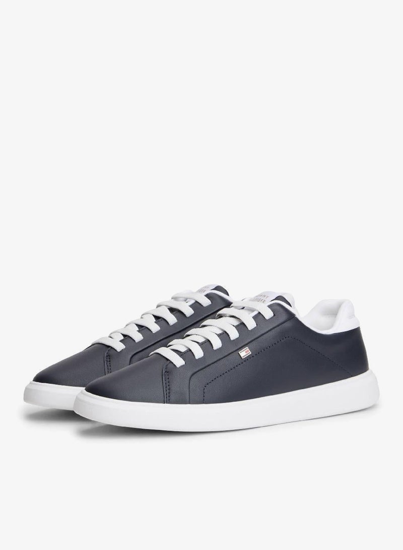 TOMMY HILFIGER Lightweight Leather Cupsole Court Trainers - Image 2